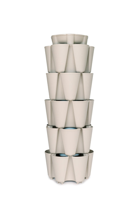 5-Tier Plastic Stackable Flower Pot